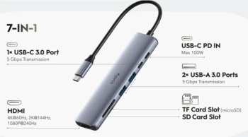 Cudy UH407 USB-C Hub 7-in-1