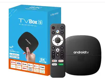 סטרימר עוצמתי במיוחד 8K אנדרואיד 13 ! 2GB+16GB כולל שלט חכם אלחוטי כולל צג דיגיטלי