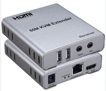 60M Extender HDMI USB KVM Extender HDMI Video Audio Ethernet Lan Extender KVM HDMI 60M 1080P