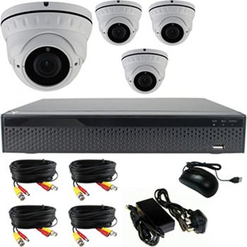 קיט מצלמות כיפה 5 מגה +DVR 1T