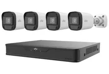 קיט 4 מצלמות UNV ומקליט UNV FULL COLOR 5M