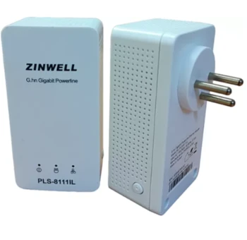 זוג מתאמי רשת על חשמל ZINWELL מחודש 1G